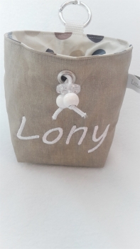 Preview: ♥ HUND DOTS LECKERLIBEUTEL KOTBEUTEL GÜRTELTASCHE GASSIBEUTEL VON LÜTTENTÜDDEL